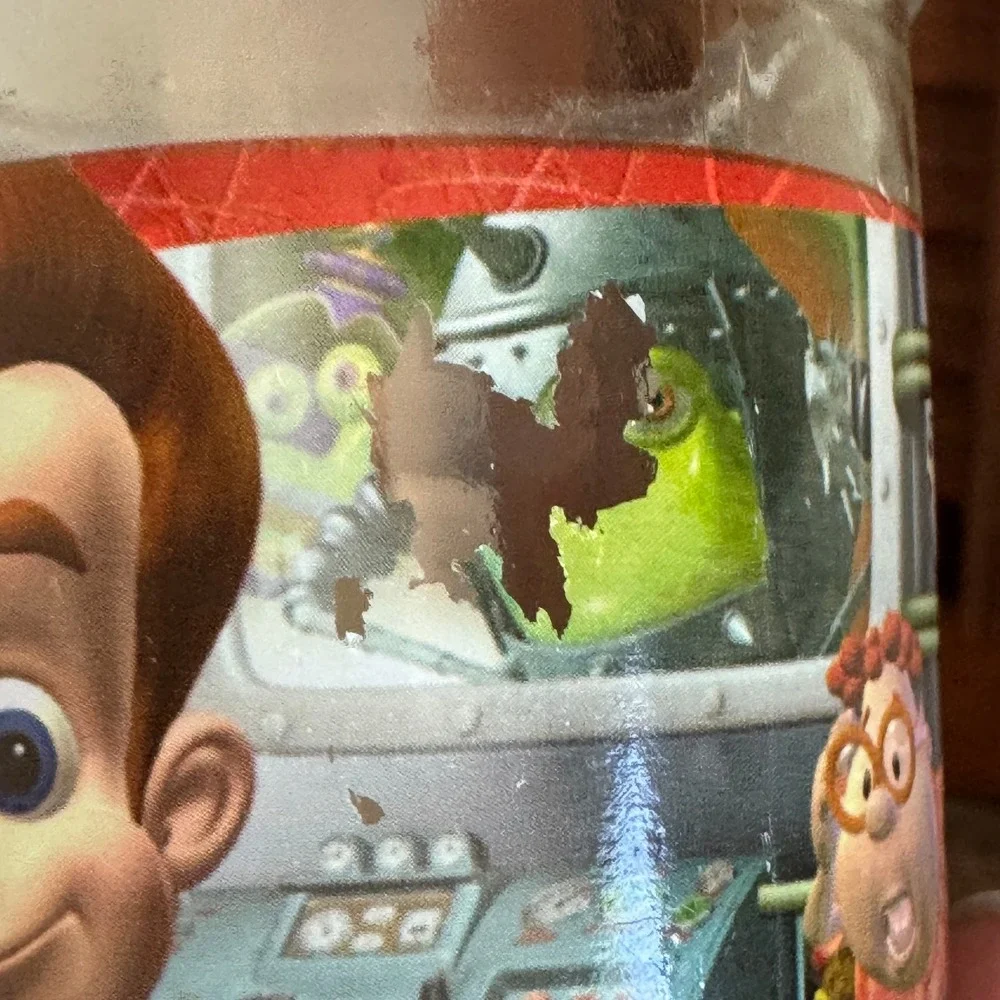 Welch's Jimmy Neutron Boy Genius Jelly Jar Glasses Set of 2 Vintage 2002 Nick
